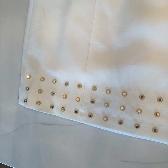 NWT Michael Kors gold studded cream dress - Picture 4 of 15